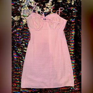 NEVER BEEN WORN Baby Pink Doll Dress Fitted Corset Top